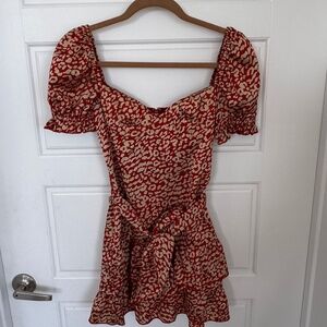 Majorelle Mini Dress Floral Red -XS Never Worn- no tags
